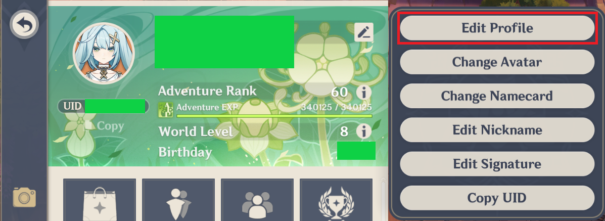 Enable character details